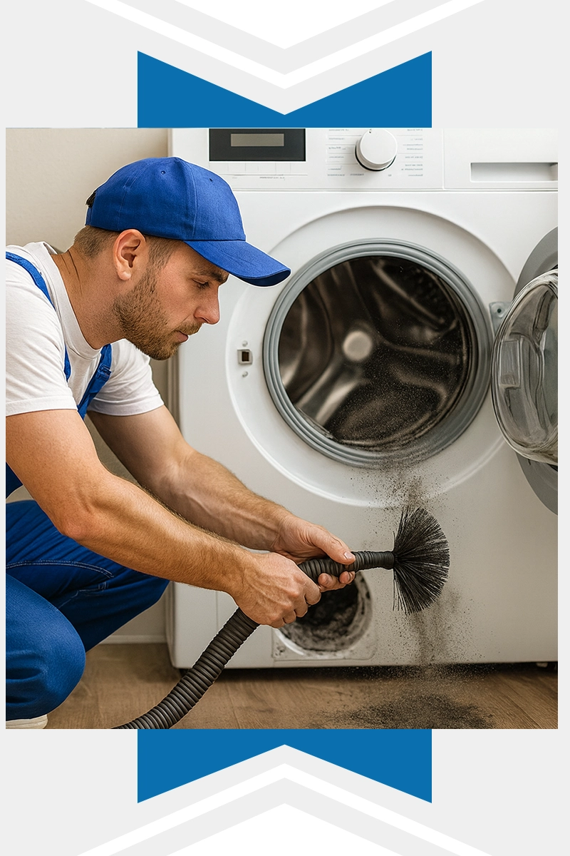 Clogged dryer duct Cleaning